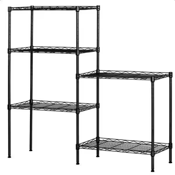 Black 5-Tier Heavy Duty Steel Storage Shelving Unit X322936