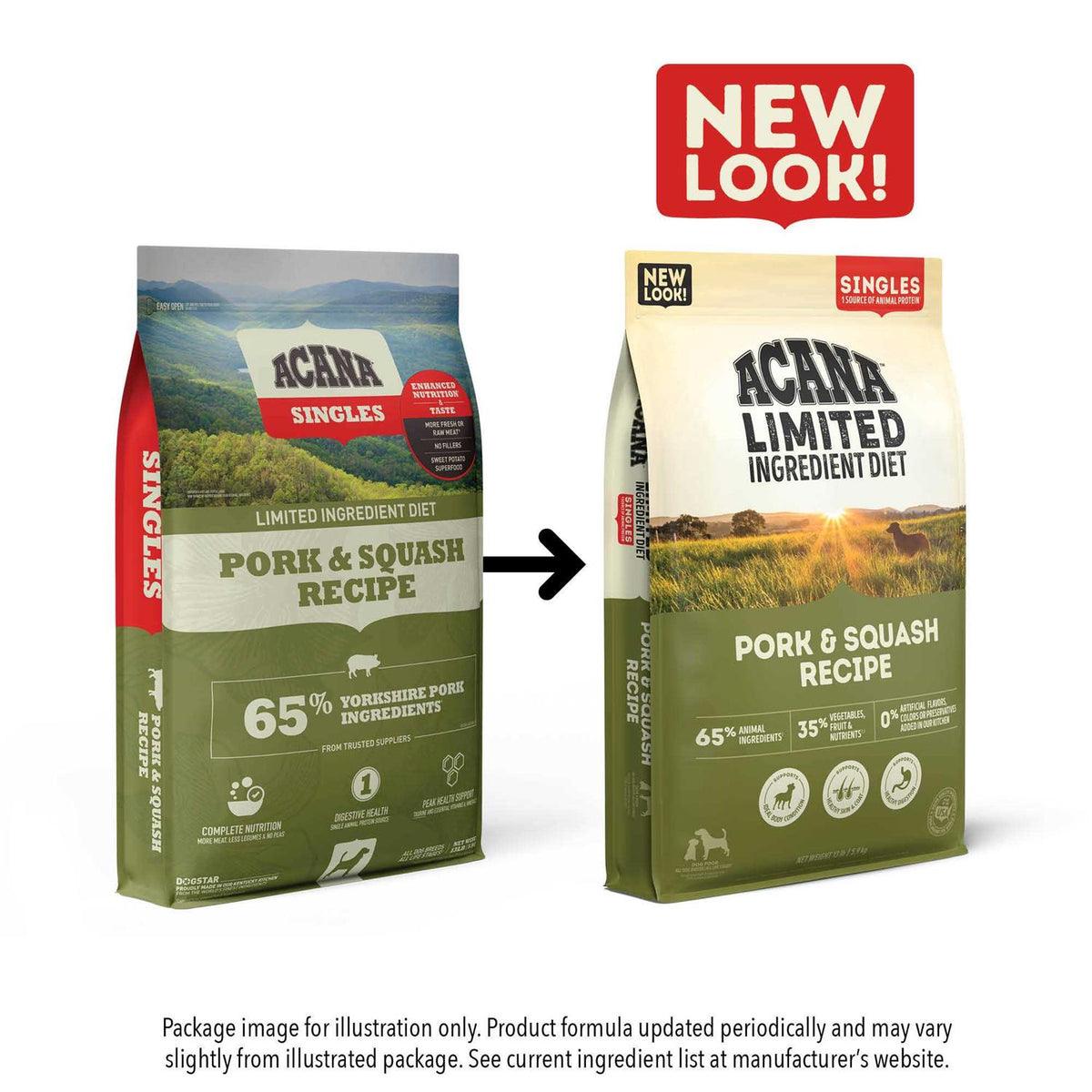 Pork Squash Dry Dog Food X648