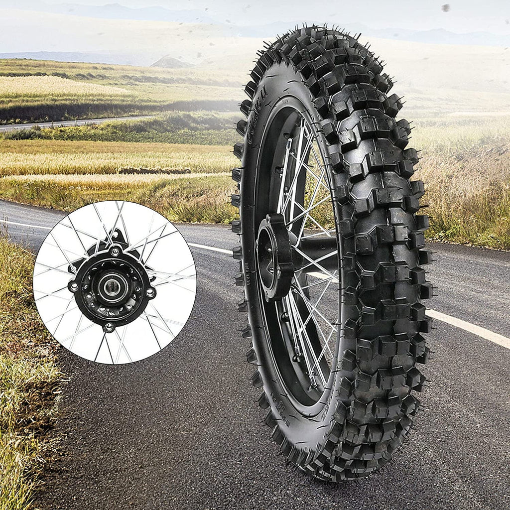 14 90/100-14 Rear Wheel Tire and Rim Inner Tube with 15mm Bearing Z8949