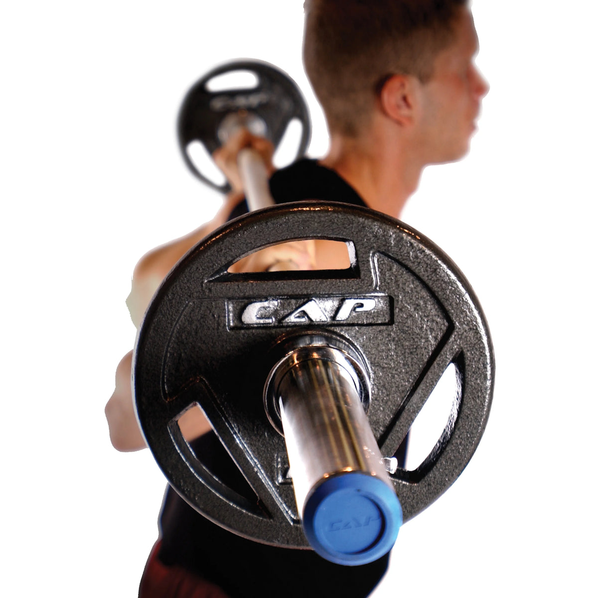 Black Olympic Grip Plate Set, 5 lb x 2 E297907