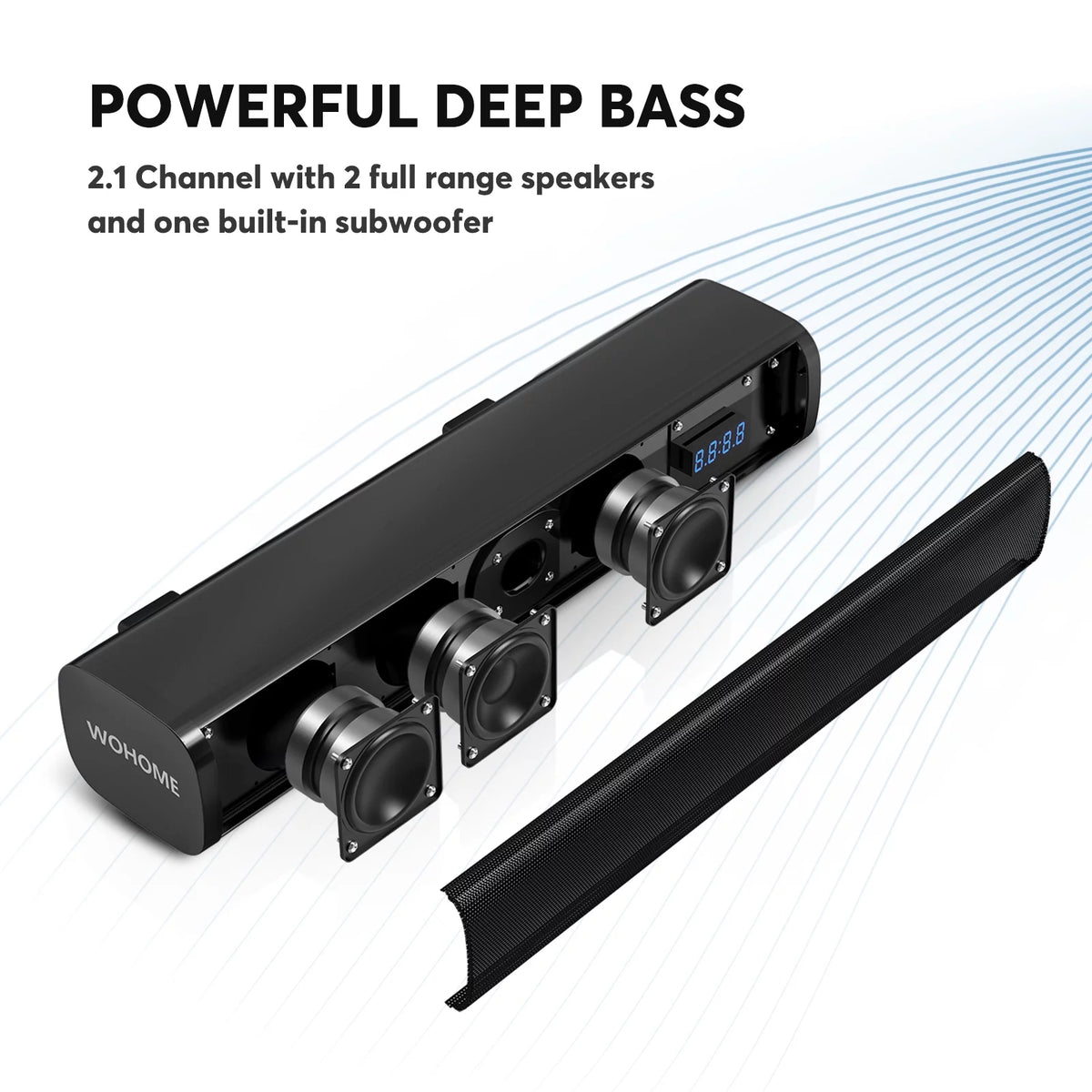 2.1CH Sound Bar with Built-in Subwoofer E27032
