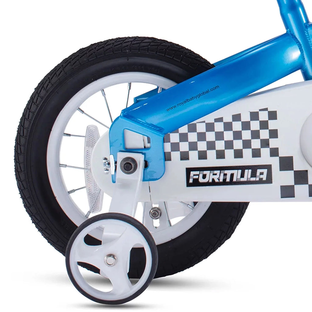 Blue Kids Bike with Training Wheels & Coaster Brake U132