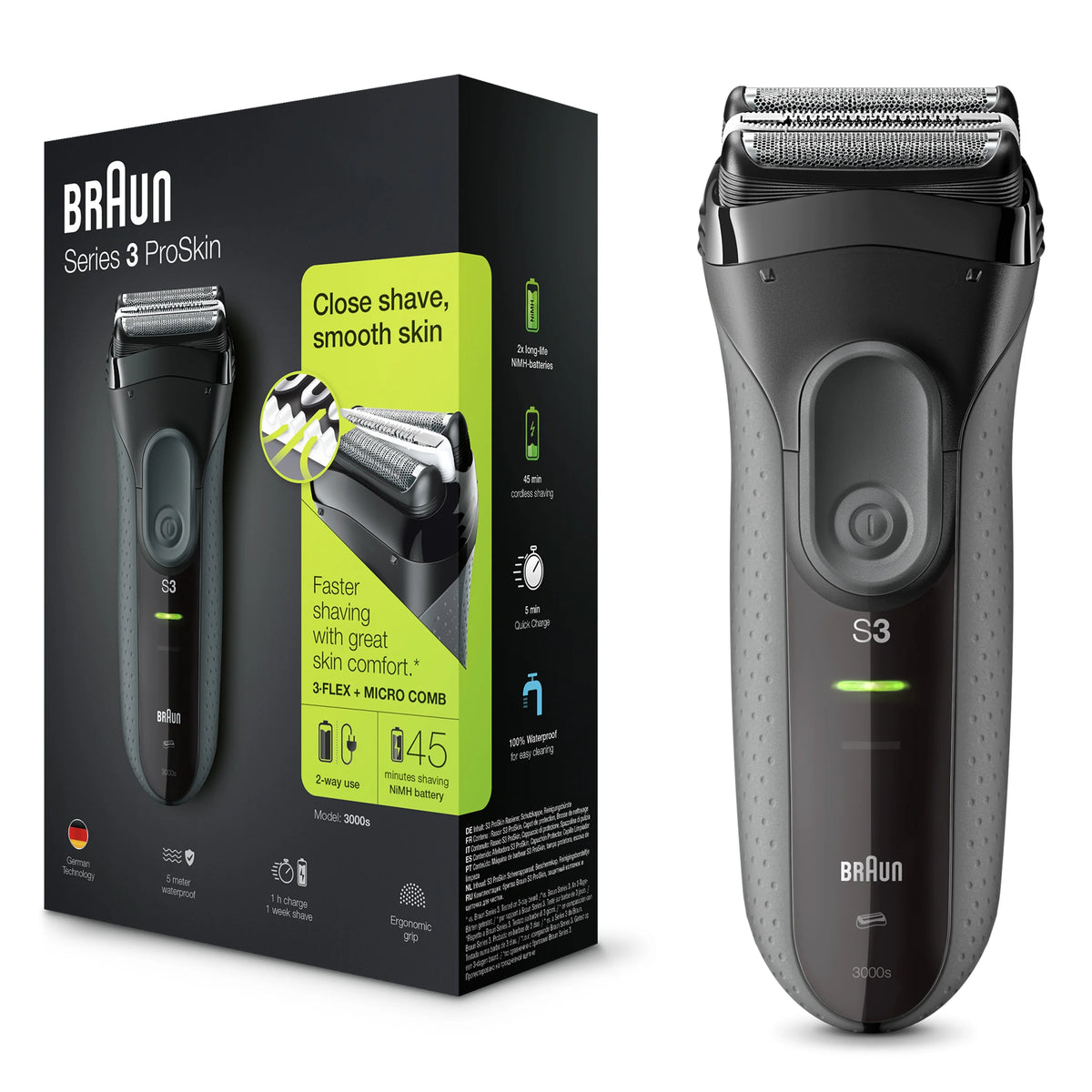 Electric Shaver Black V1153