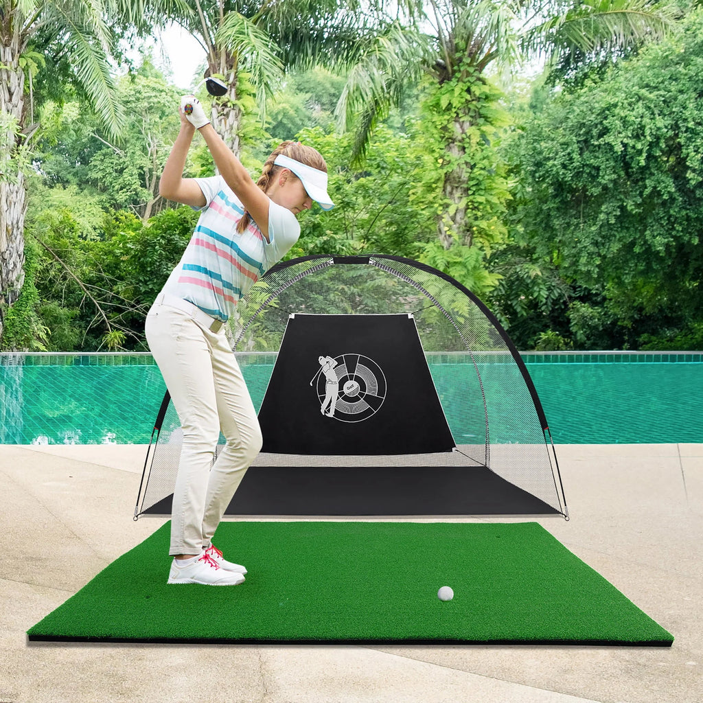 5' x 3' Golf Practice Mat with 3 Tees R2609