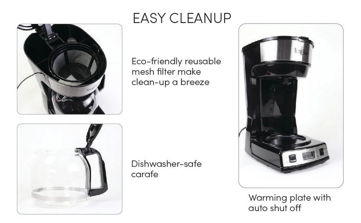 12 Cup Programmable Coffee Maker with Reusable Filter B4070